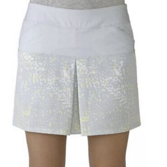 Adidas Golf Tour Mixed Print Pull On Tennis Skirt Skort Light Blue Size L Large - Picture 1 of 11